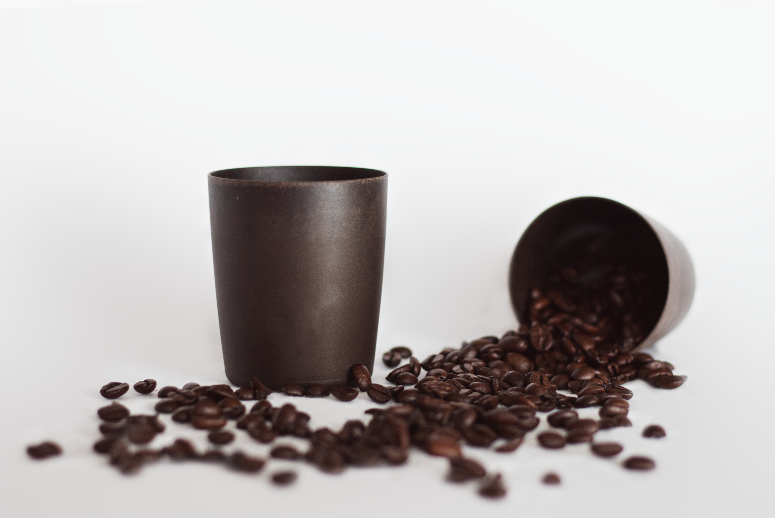 Coffee cups coffee beans biodegradable cups