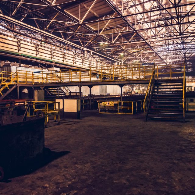 En forladt lagerhaller