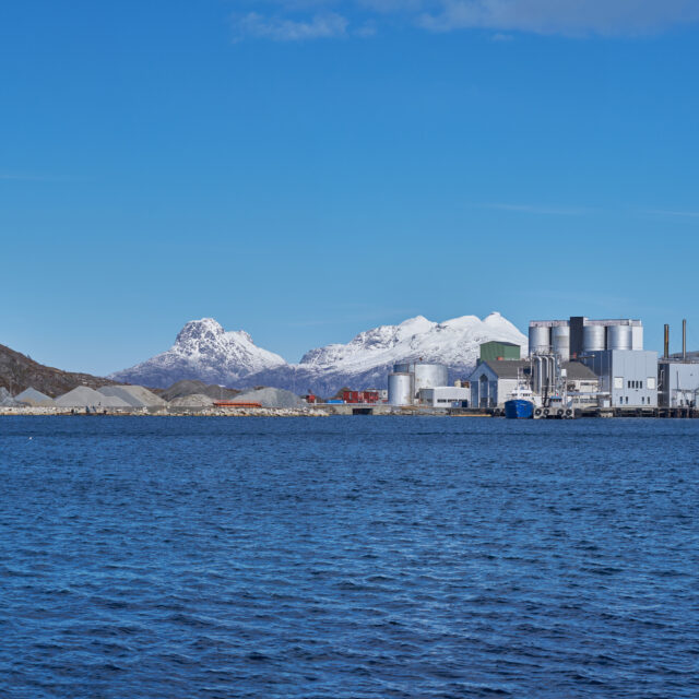 The city of Bodoe and surroundings, North of the Polar Circle.