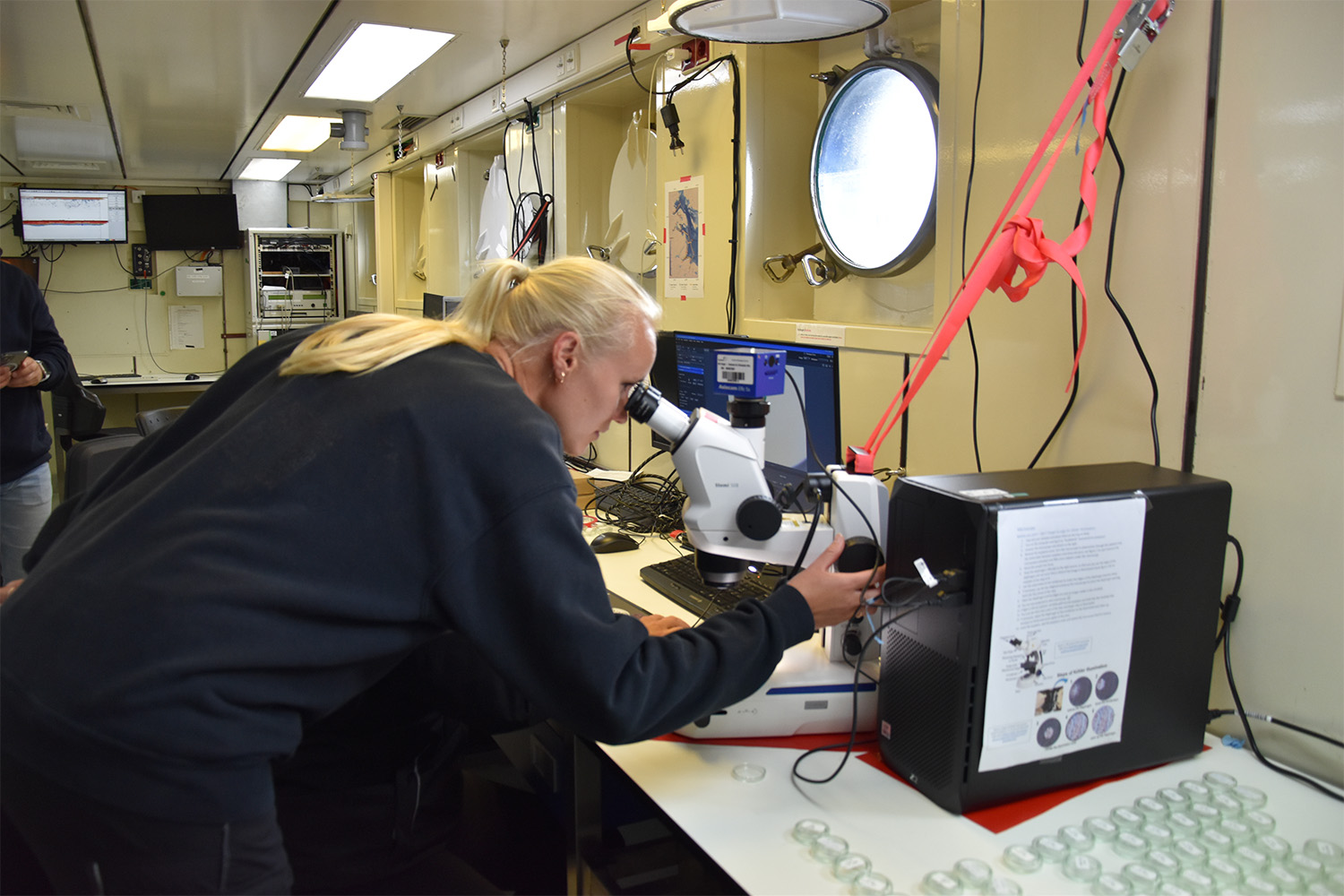 laboratorium på alkor skibet